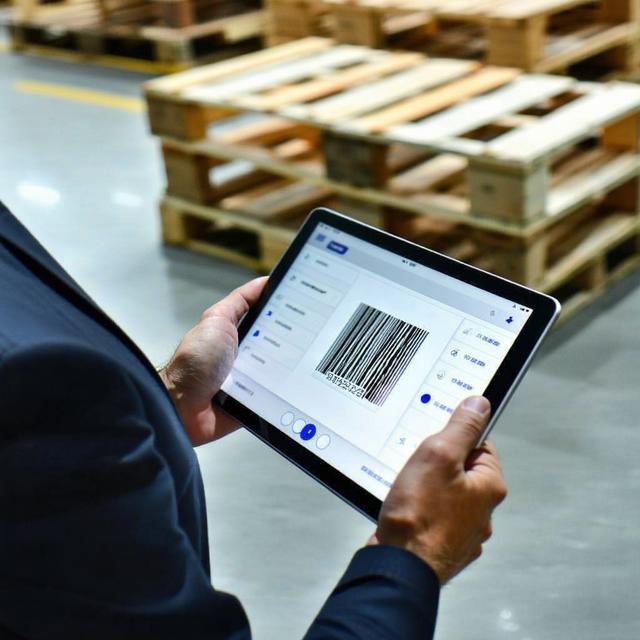 Staff using digital tablets for inventory management