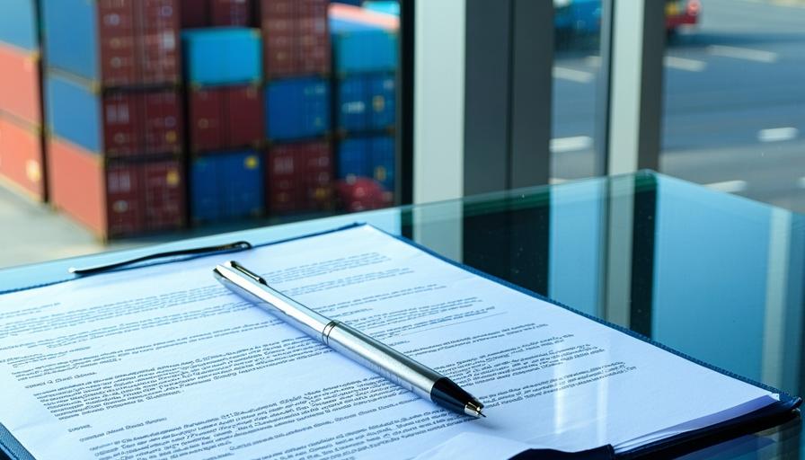 Secure legal documentation and logistics contract